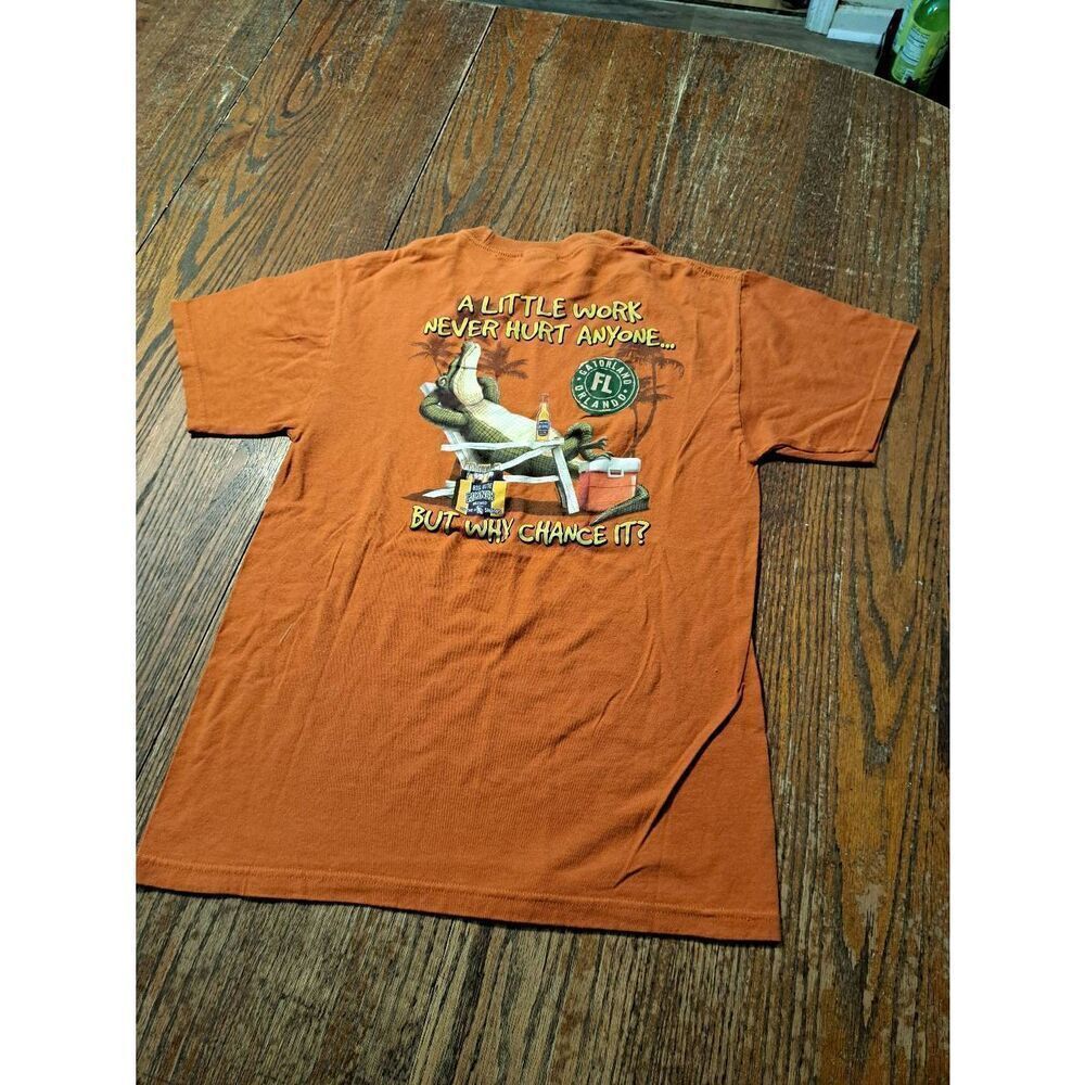 Duck Co Gatorland Florida Tee Small Novelty Alligator Beer Shirt Unisex